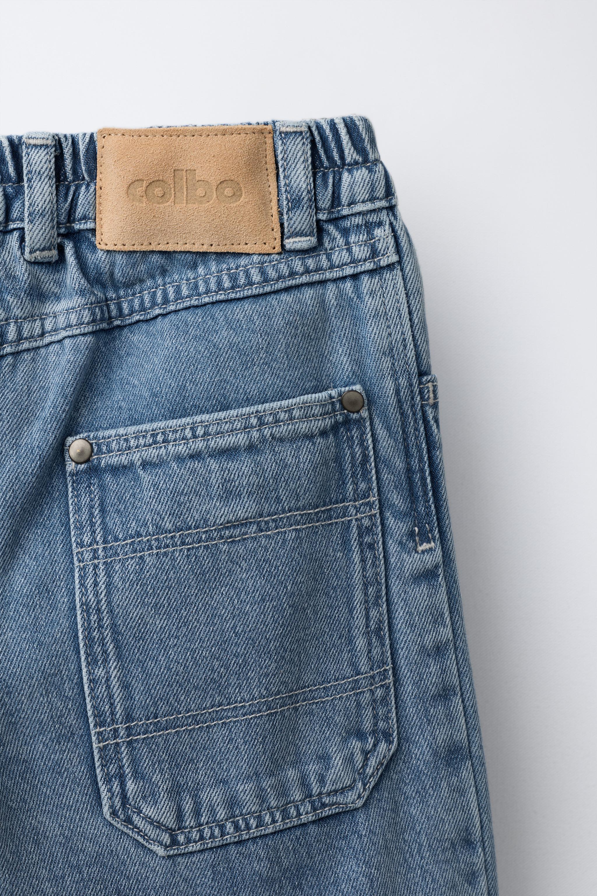 BALLOON JEANS WITH LABEL